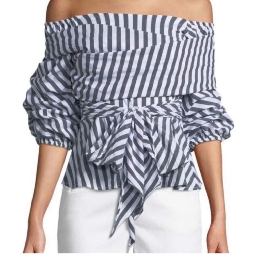 Striped Off-Shoulder Top